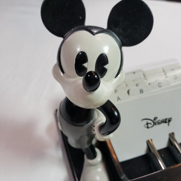 Mickey Mouse Black Gray &White Desk Accessory Phone Number or Password Filer - Picture 4 of 10